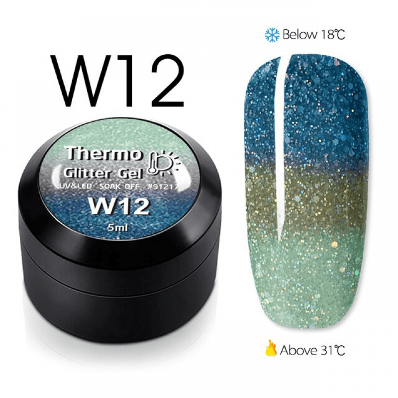 Thermo Glitter Color Gel W12